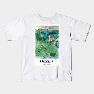 Vintage Travel Poster France Normandy Kids T-Shirt
